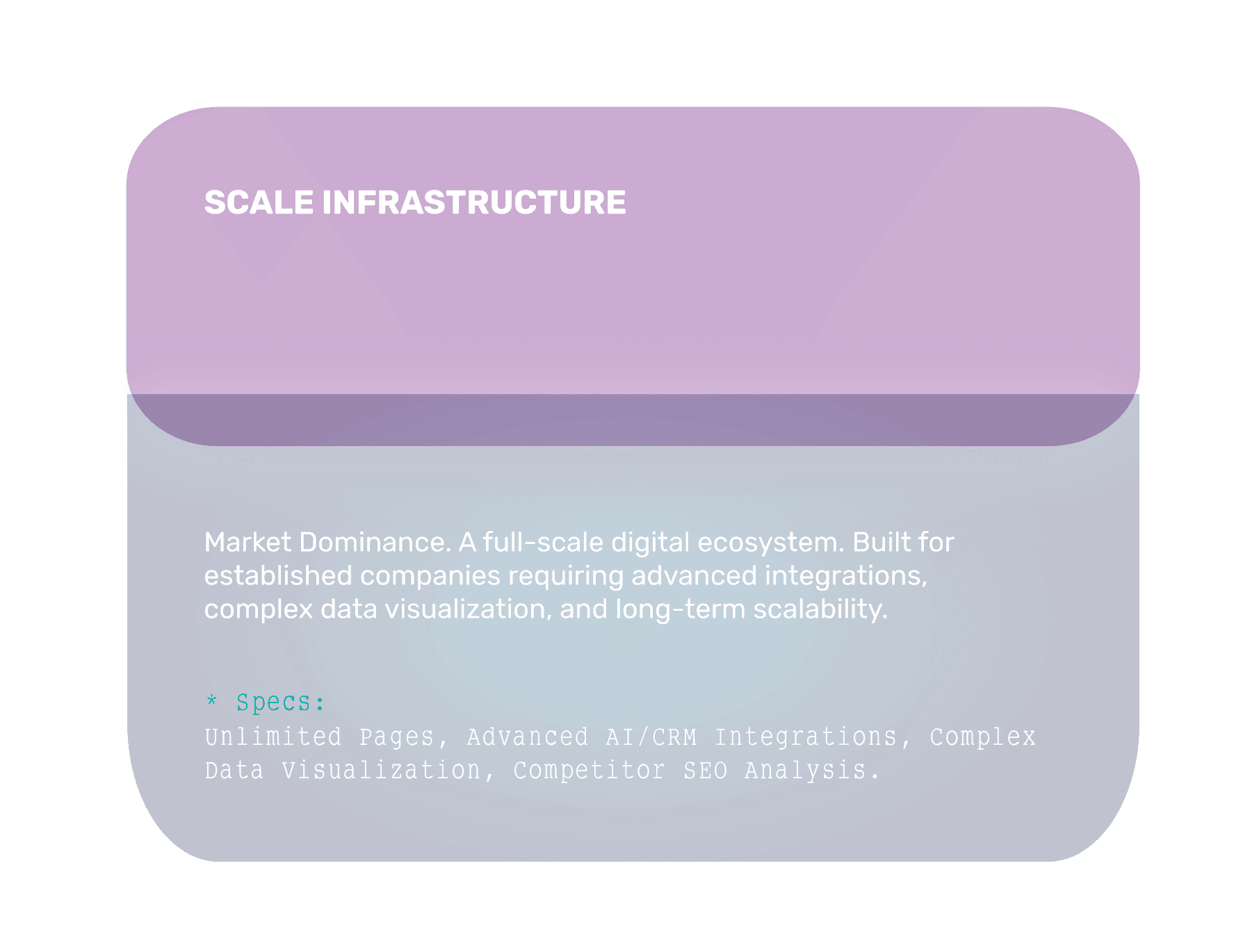 SCALE INFRASTRUCTURE